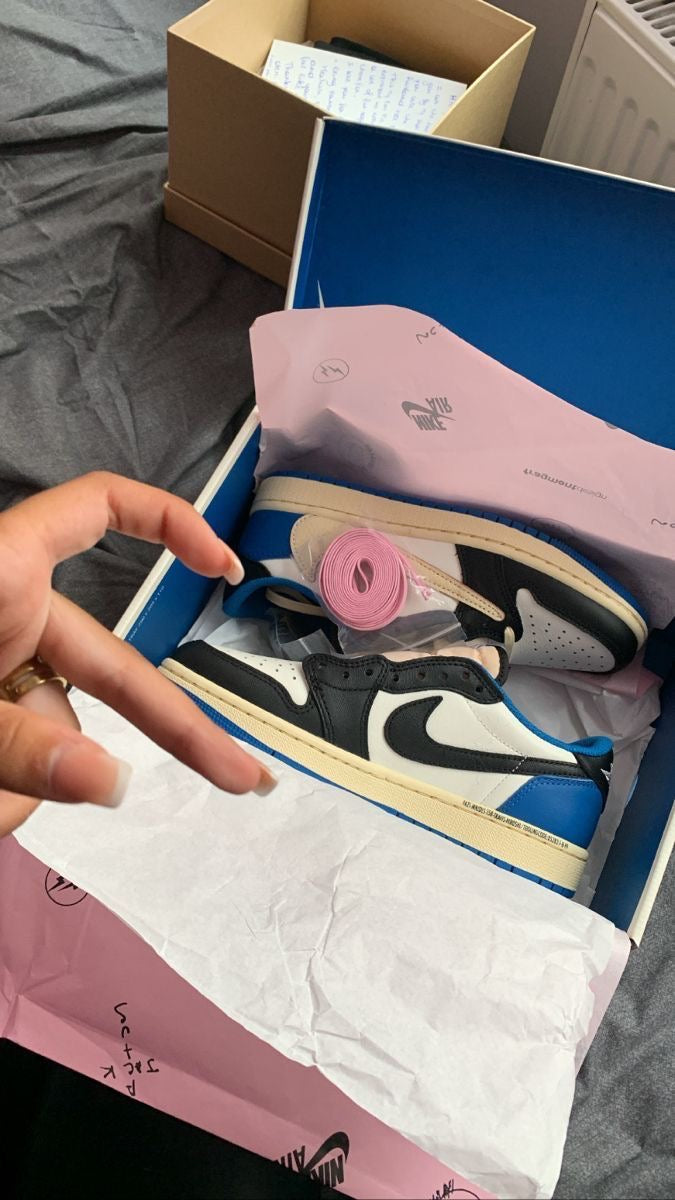 Custom Fragment x Travis Scott x Air Jordan 1 Low DM7866 140 SneakerNational