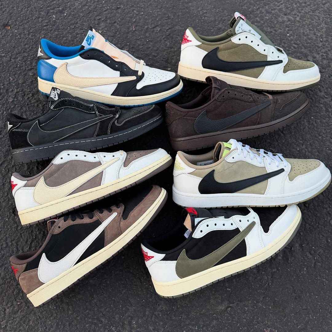 Custom Travis Scott x Fragment x Air Jordan 1 Low DZ4137 106 - Exclusive Travis Scott Air Jordan 1 Low Release SneakerNational