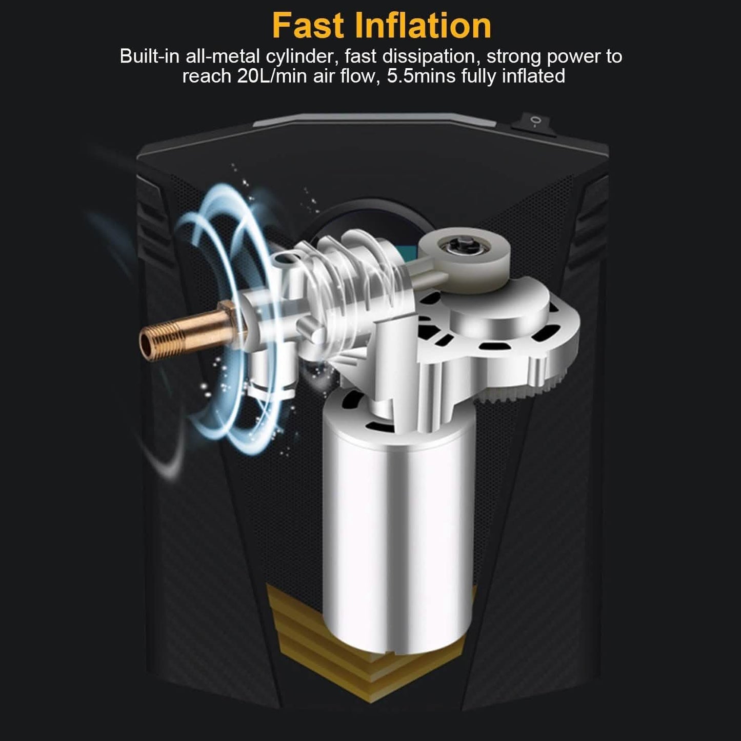 12V DC 100W 150PSI Digital Tire Inflator DailySale