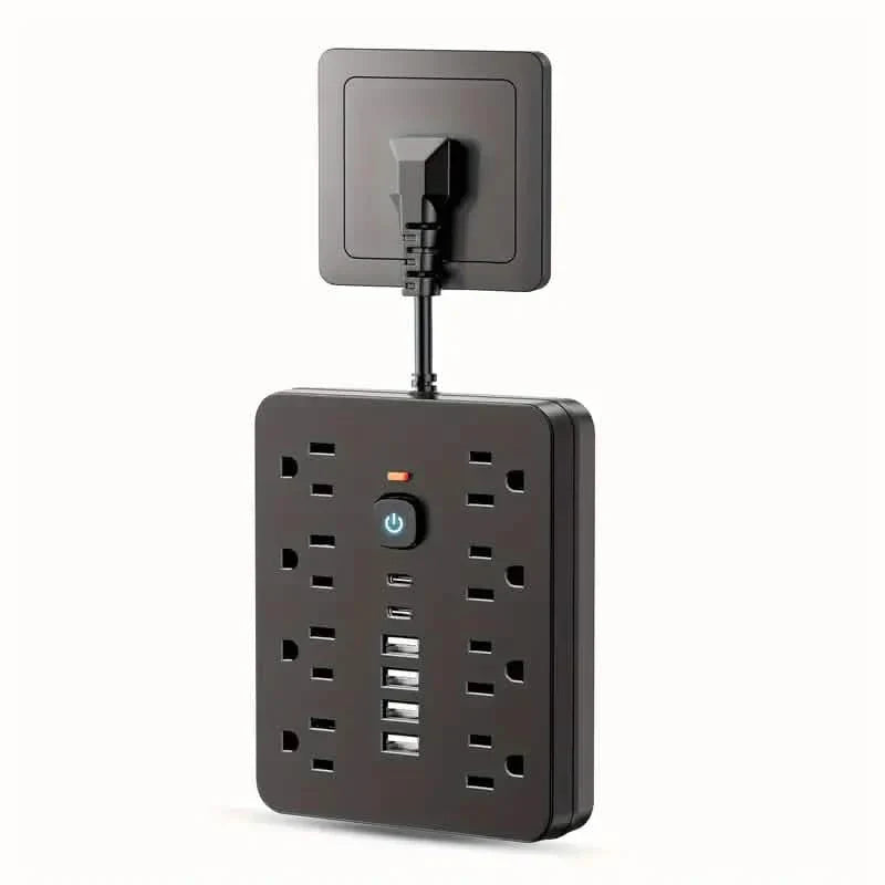 14-in-1 Power Strip With 4 USB Outlets, 2 Type-C Outlet and 8 AC Socket Outlets DailySale