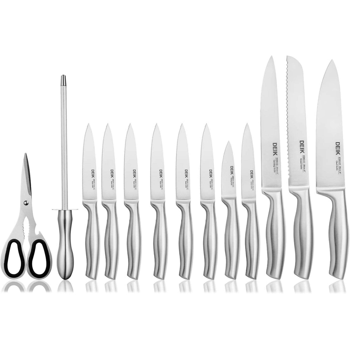 14-Piece: Deik High Carbon Stainless Steel Kitchen Knife Set DailySale