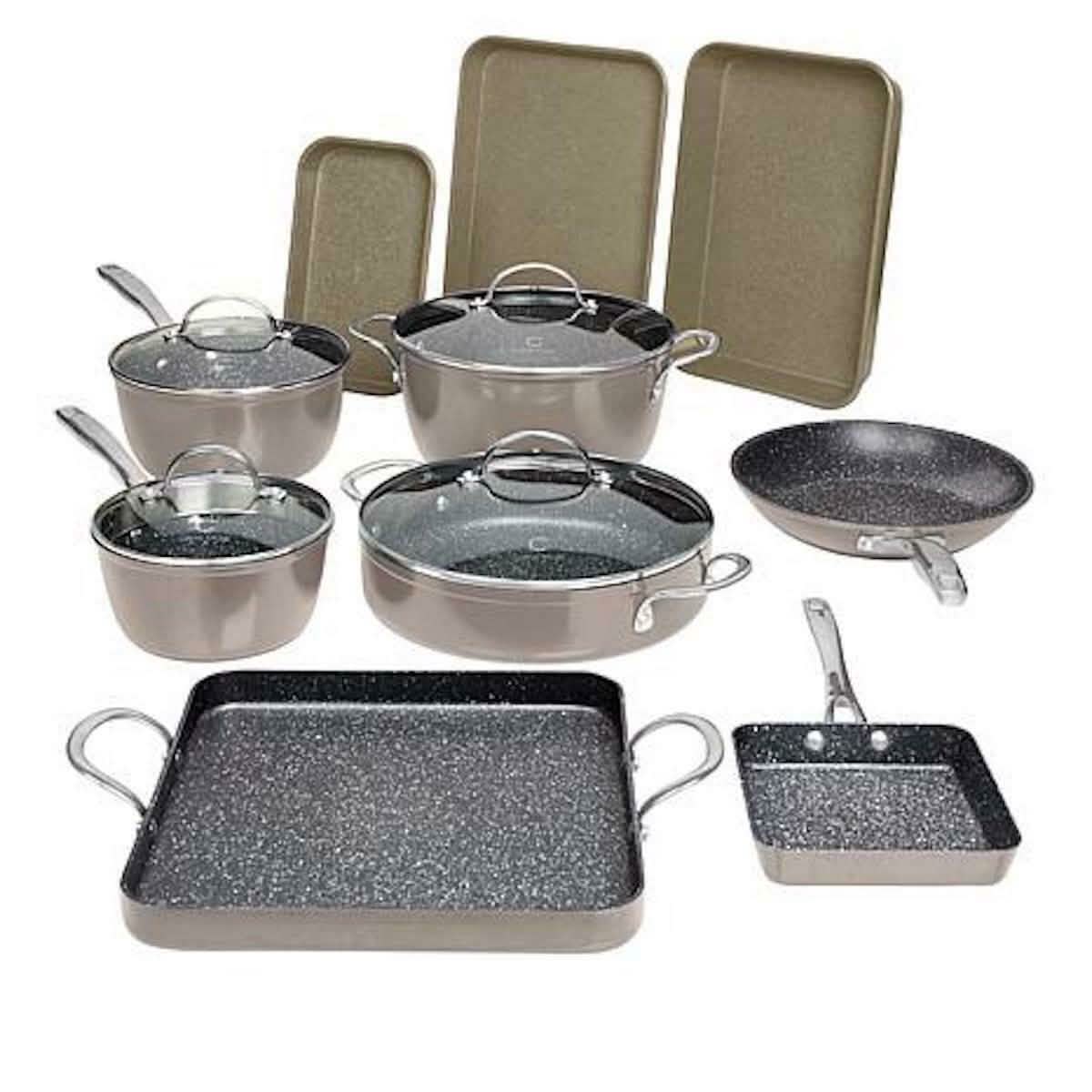 14-Piece Set: DuraPan Nonstick All-Purpose Cookware (Refurbished) DailySale