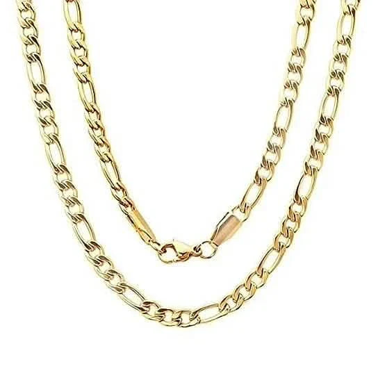 14K Gold Filled Figaro Necklace 20" Unisex DailySale