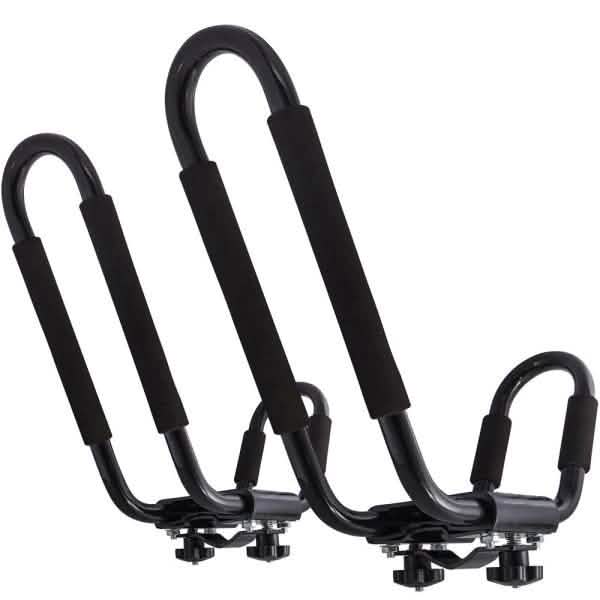 150 lbs. Capacity Steel J-Rack Rooftop Kayak Carrier DailySale