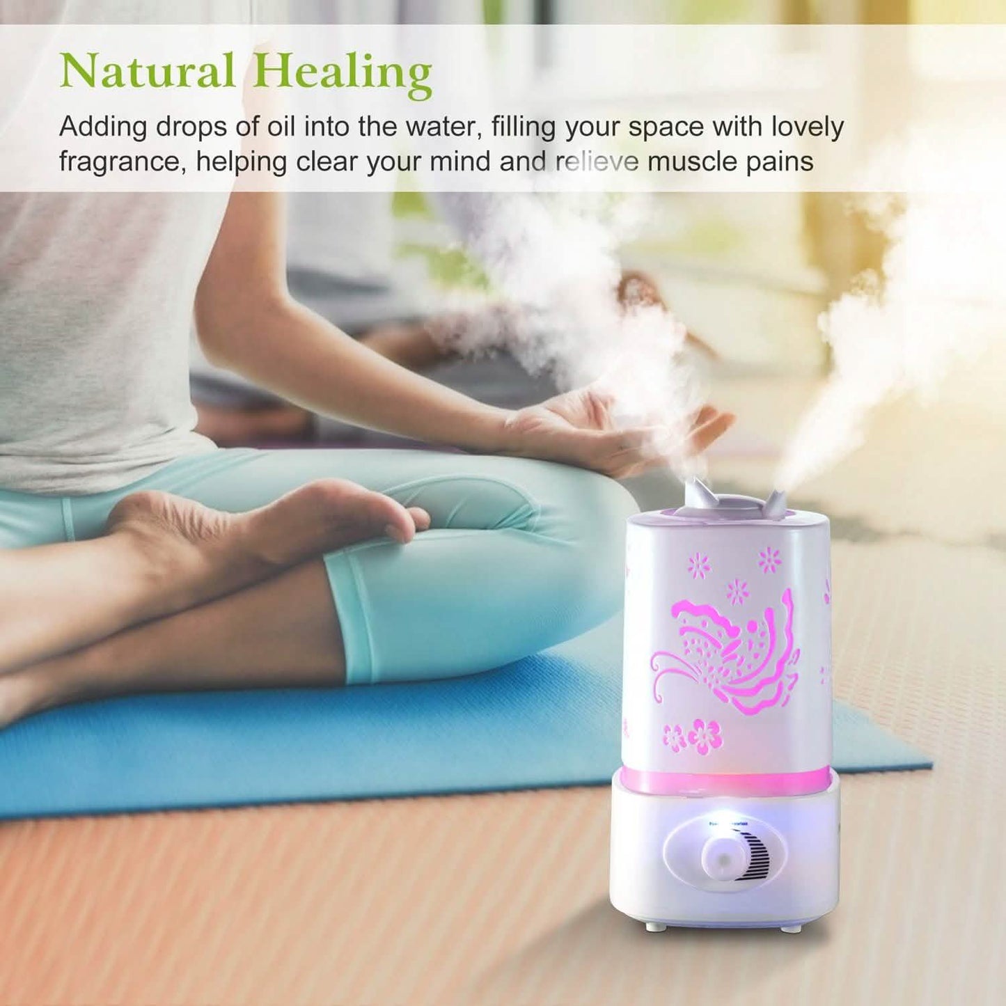 1500ml Ultrasonic Aroma Essential Oil Diffuser DailySale
