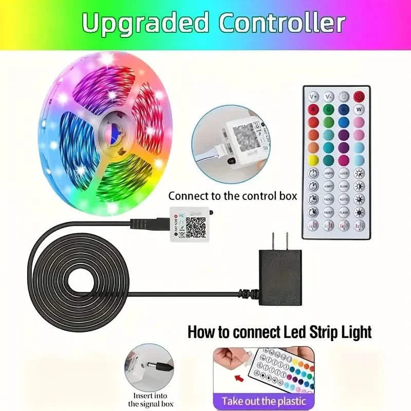 150FT Smart Led RGB LED Lights Music Sync Color Changing Light with App DailySale