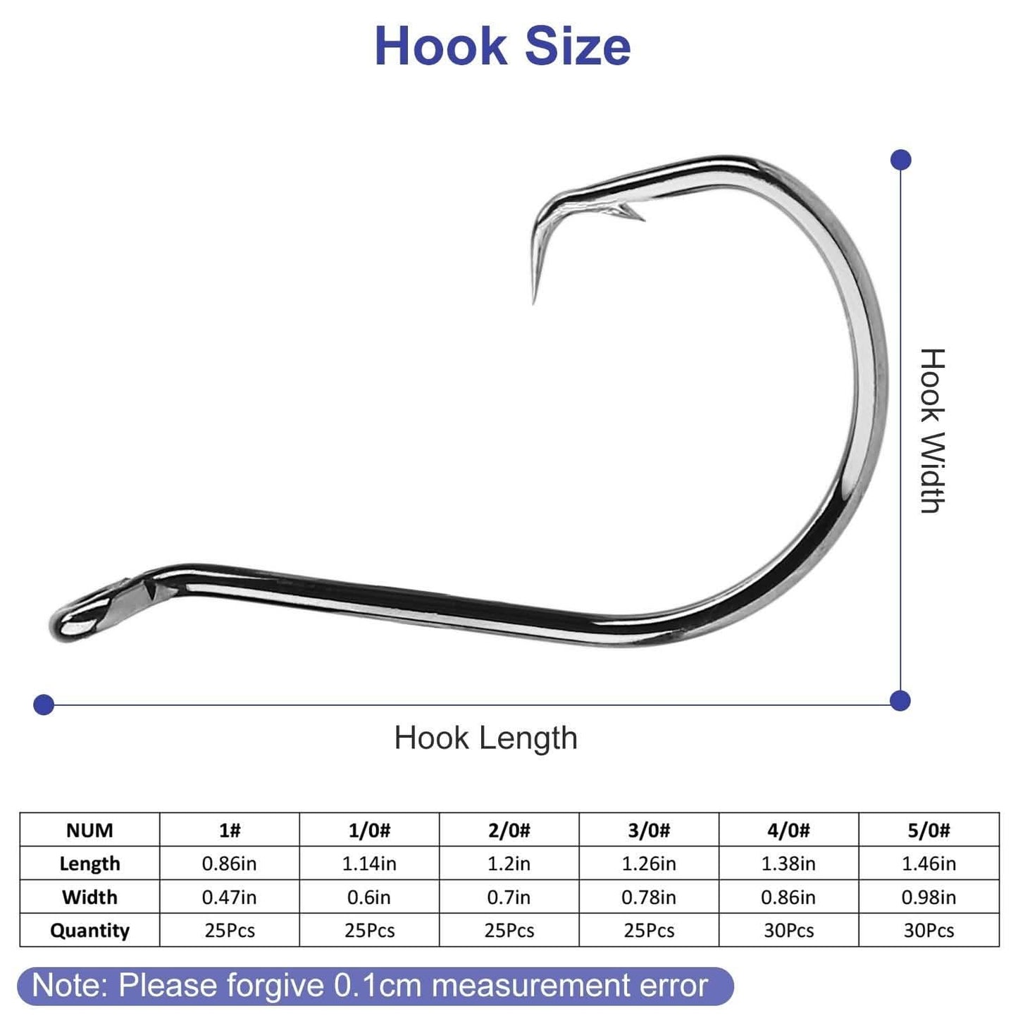 160-Piece: Offset Fishing Hooks Kit DailySale