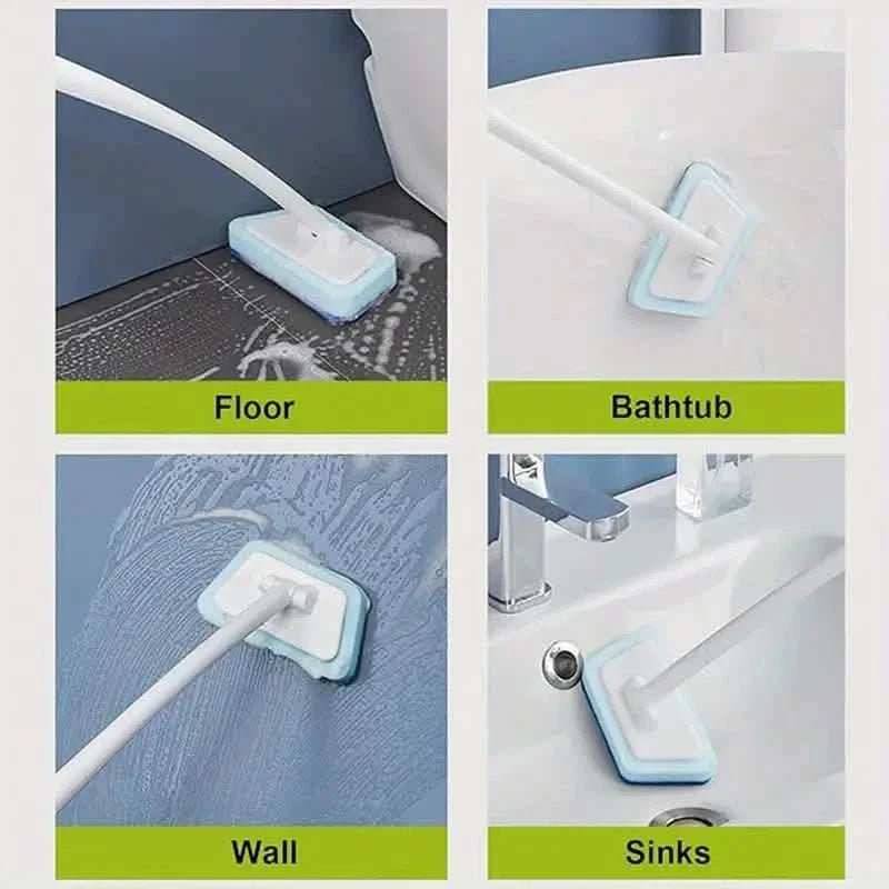 7-Piece Set: Detachable Cleaning Brush with 7 Sponges for Bathtub, Tile, Floor & Window DailySale