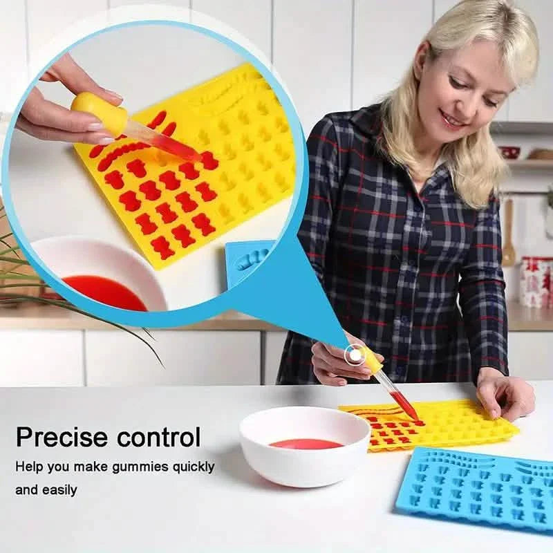 10-Pack Colorful Silicone Eye Droppers – Crafts, Gummy Making, Candy Molds DailySale