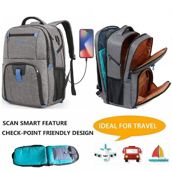 17.3 Inch USB Charging Laptop Briefcase/Backpack DailySale