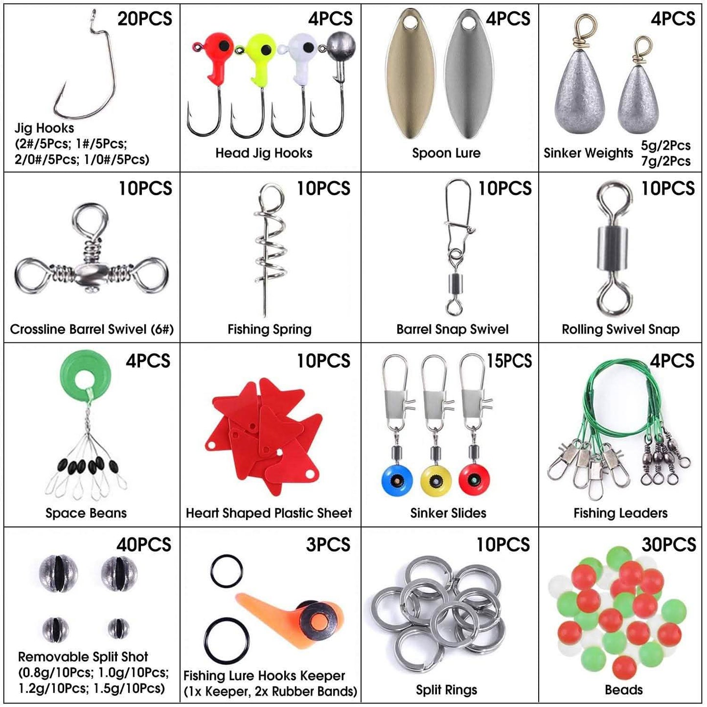 188-Pieces: Portable Fishing Accessory Kit with Tackle Box DailySale