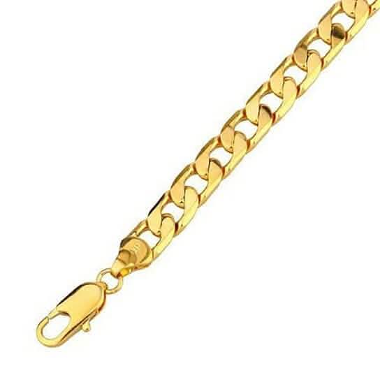 18k Gold Filled Cuban Link Bracelet DailySale