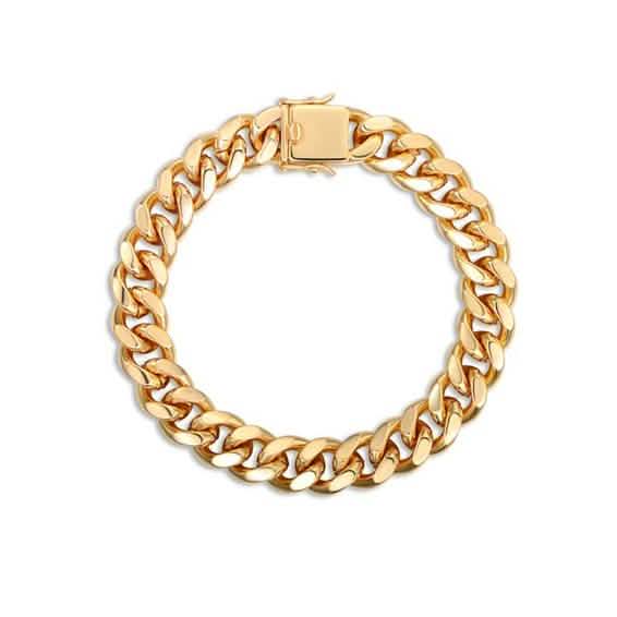 18K Gold Plated Cuban Chain Bracelet DailySale