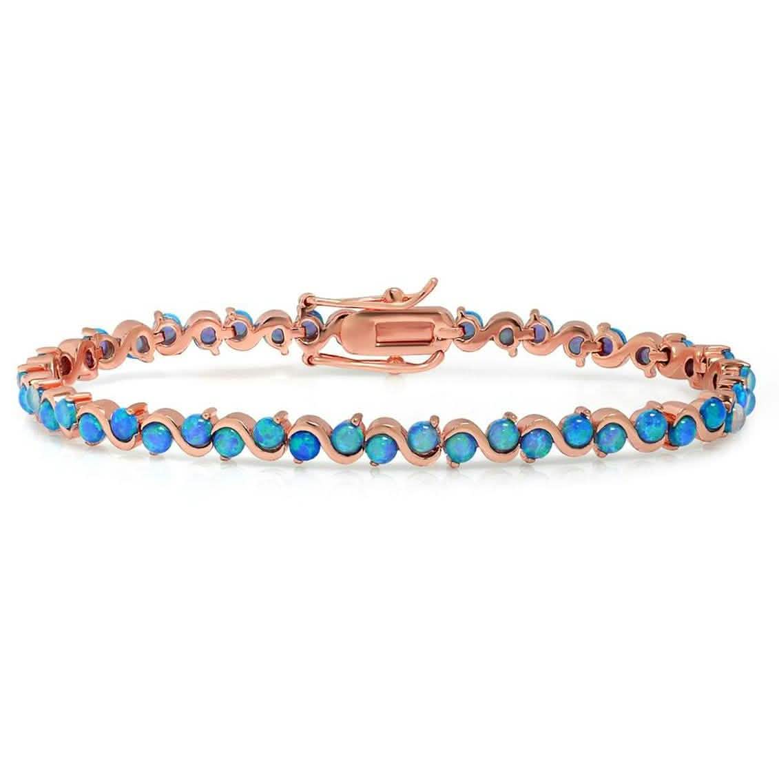 18K Gold Plated Opal Tennis Bracelets DailySale