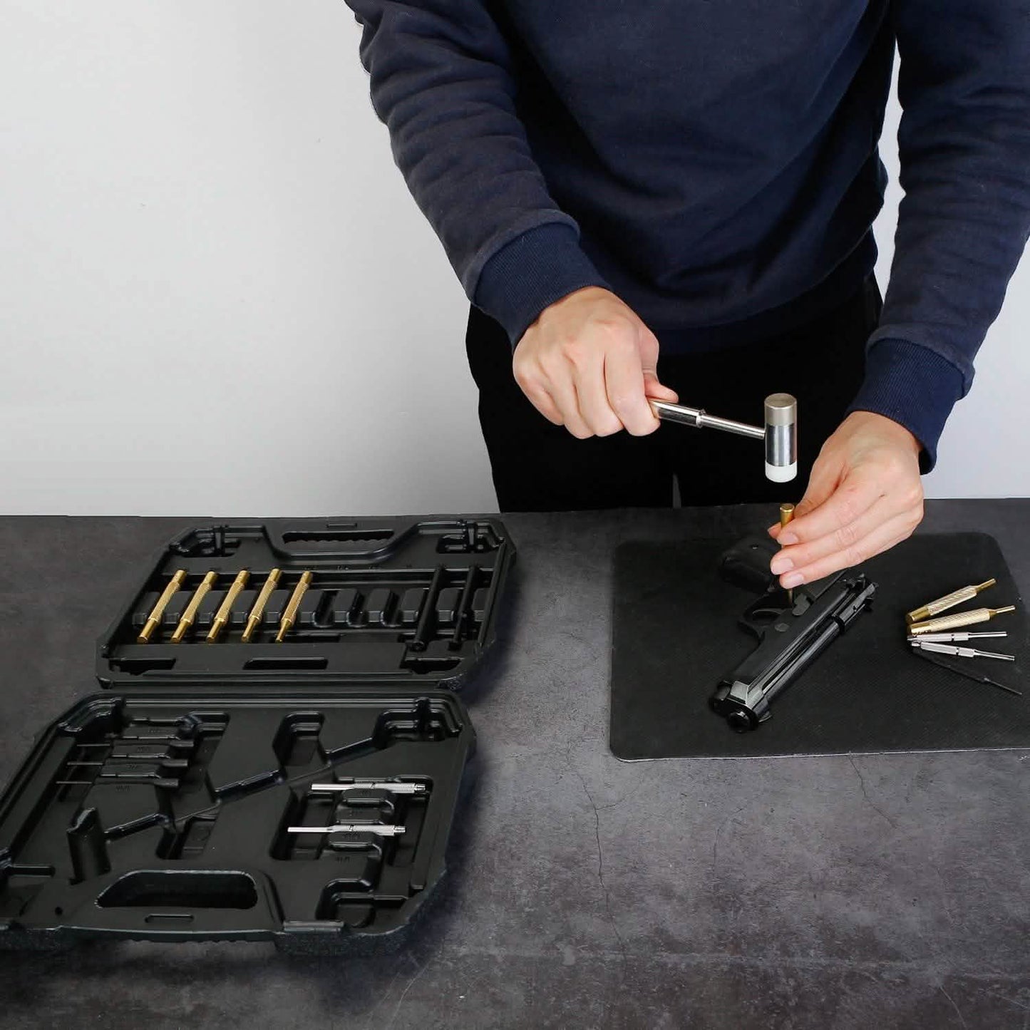 19-Piece: Hammer Punch Set Drift Pin Punch Kit with Portable Storage Box DailySale