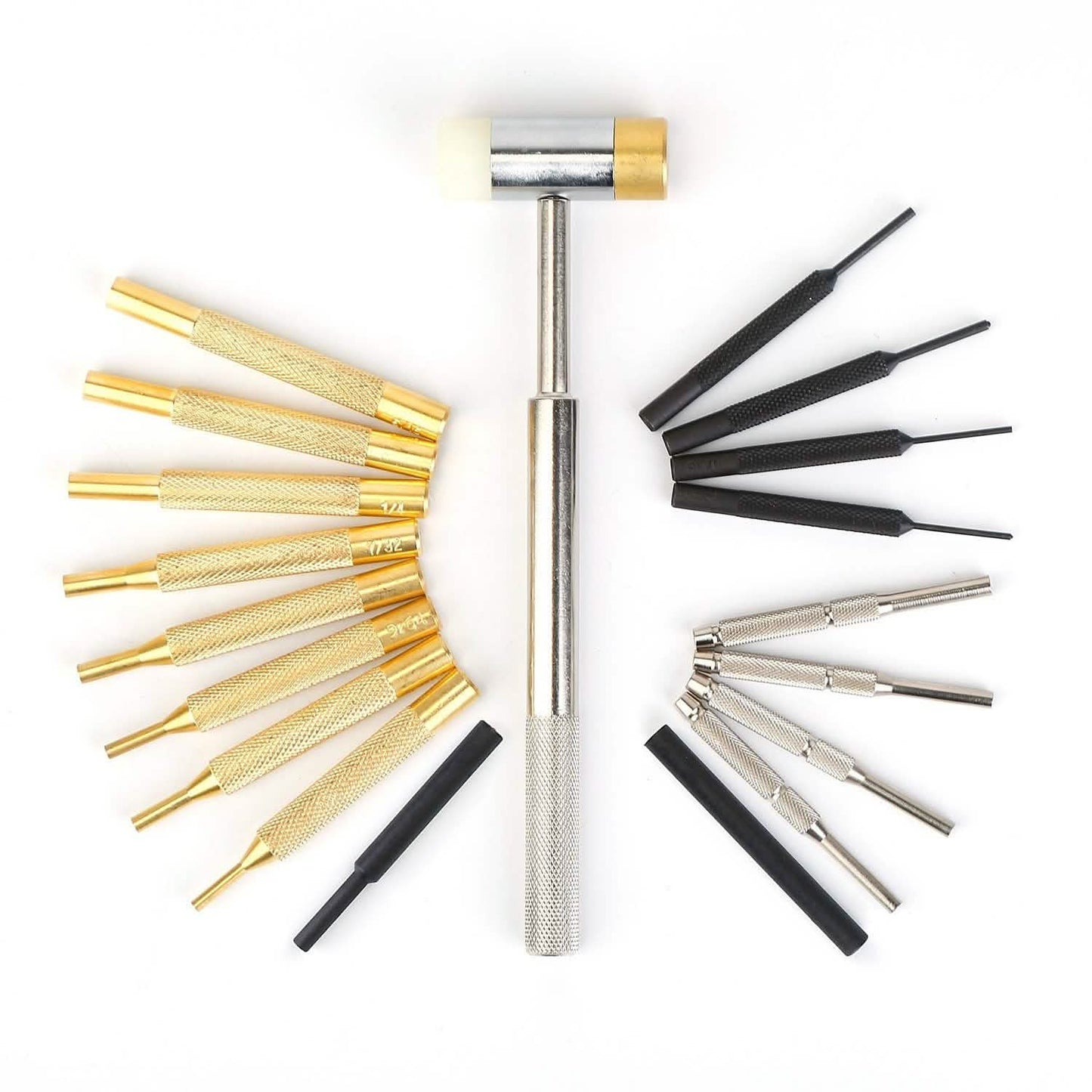 19-Piece: Hammer Punch Set Drift Pin Punch Kit with Portable Storage Box DailySale