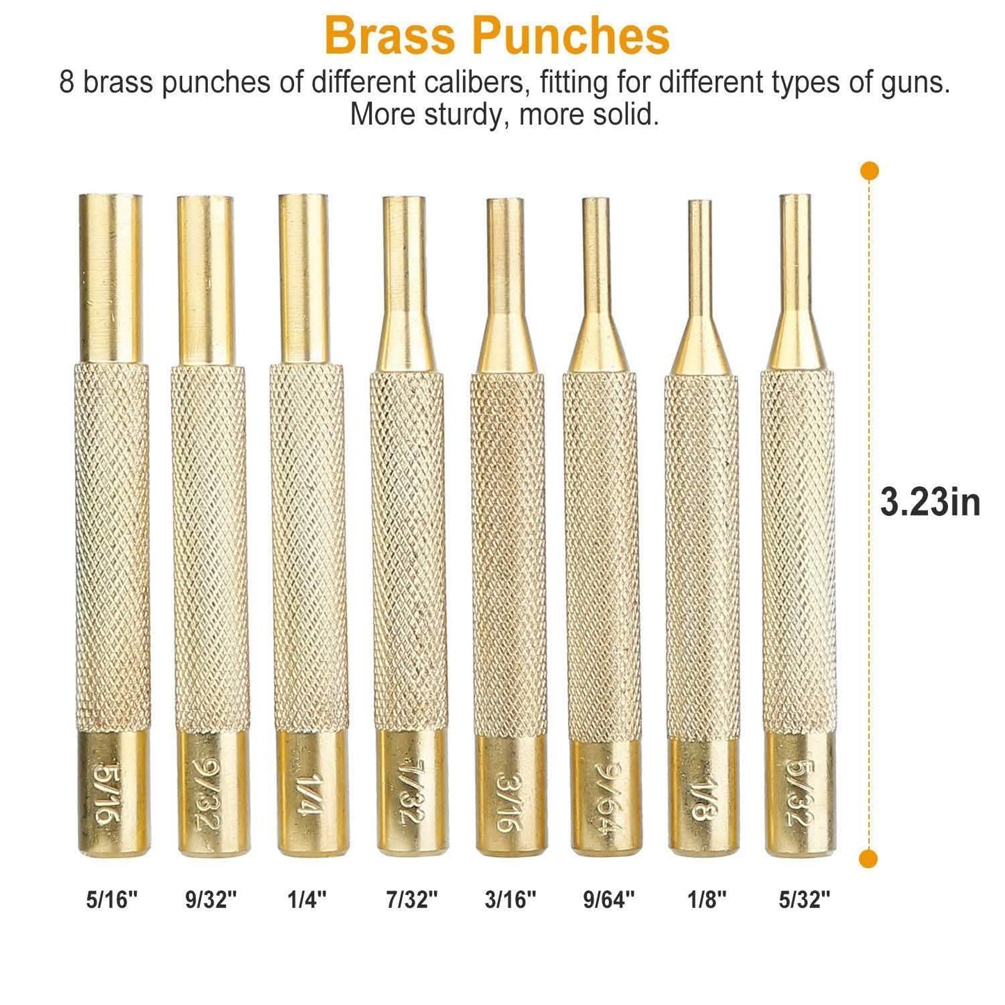 19-Piece: Hammer Punch Set Drift Pin Punch Kit with Portable Storage Box DailySale