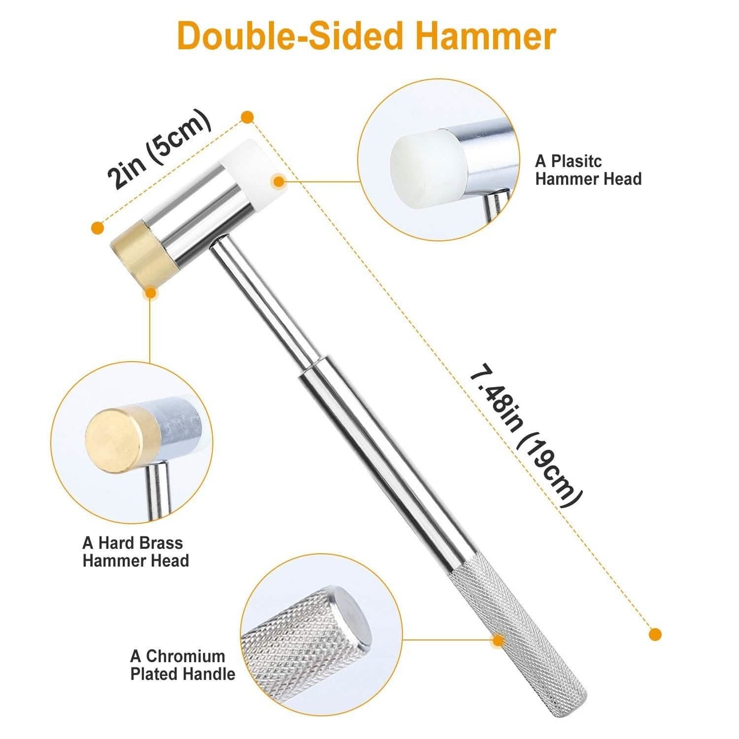 19-Piece: Hammer Punch Set Drift Pin Punch Kit with Portable Storage Box DailySale