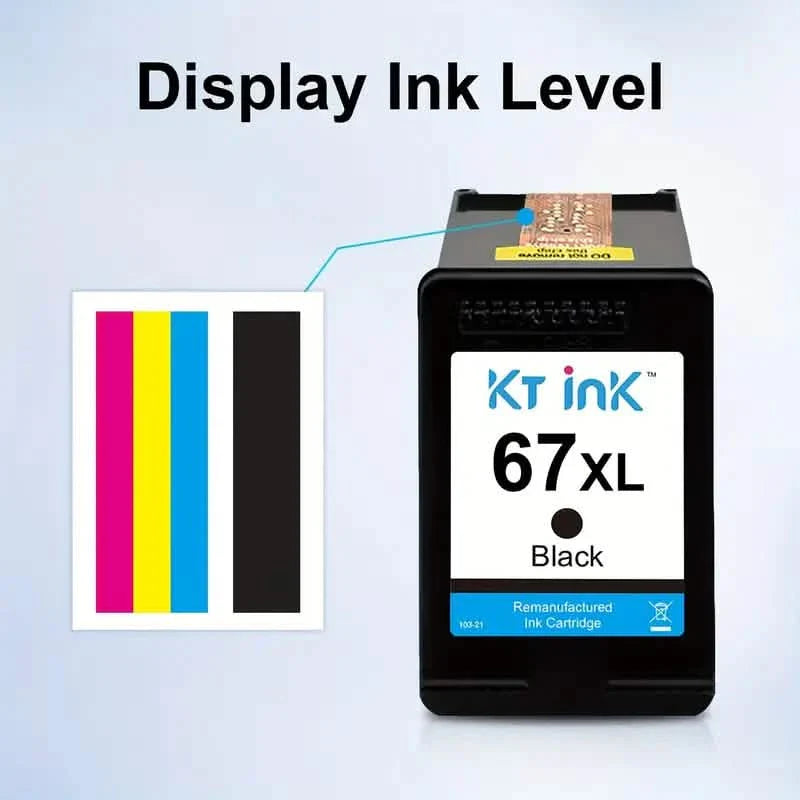 High-Yield Ink Cartridge 67XL for HP DeskJet and Envy Printers DailySale