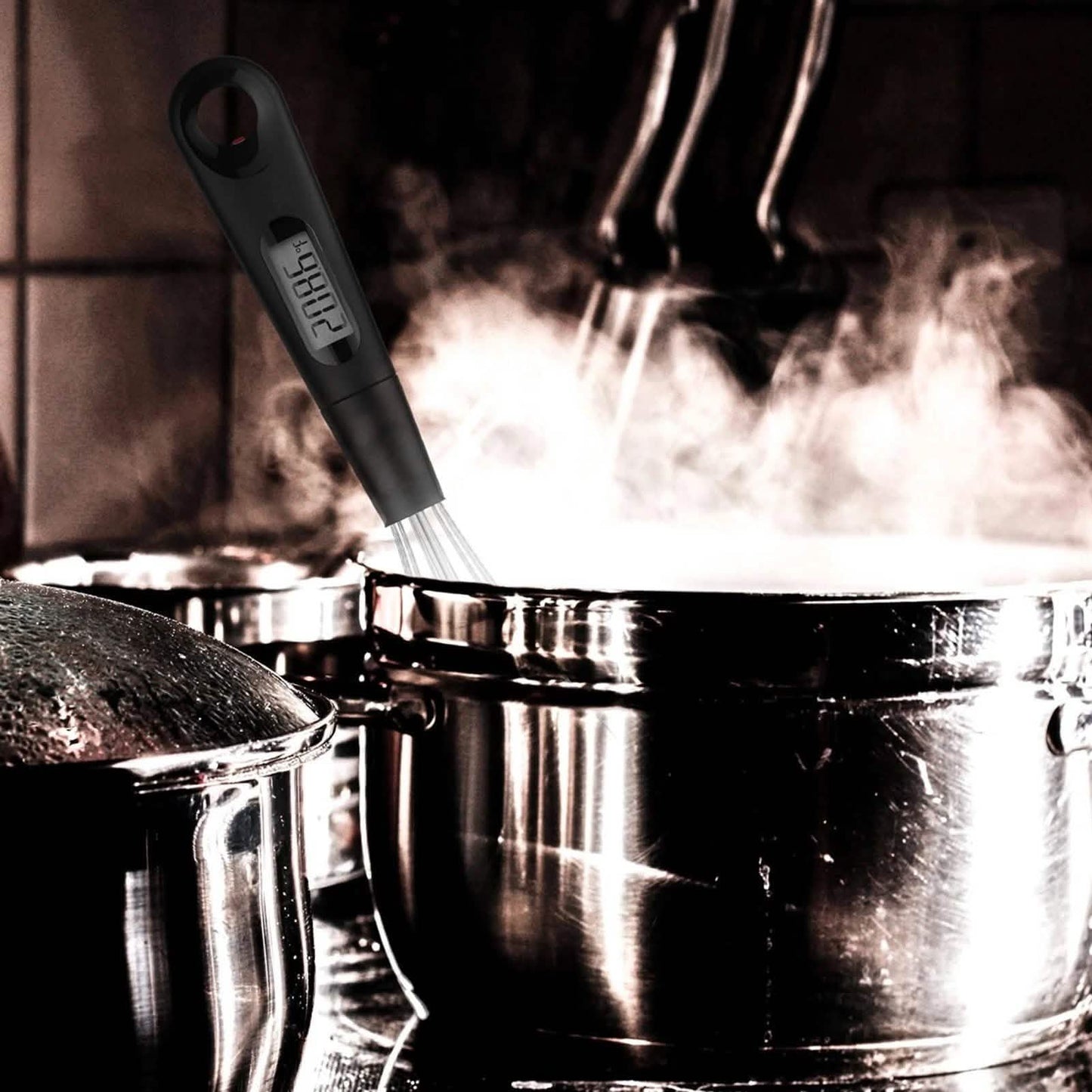 2-in-1 Instant Read Food Thermometer and Egg Whisk DailySale