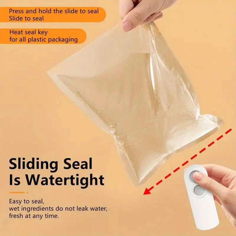 2-in-1 Mini Bag Sealer For Snacks, USB Rechargeable Plastic Heat Sealer With Cutter DailySale