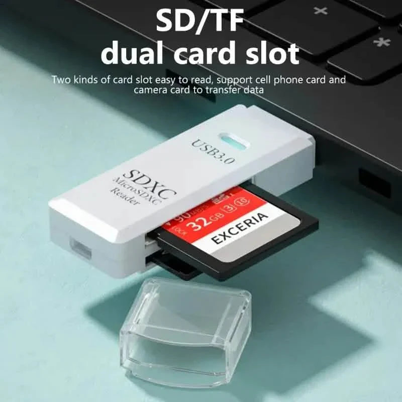 2-in-1 Multi Card Reader USB 3.0 Micro SD TF Card Memory Flash Drive Adapter DailySale
