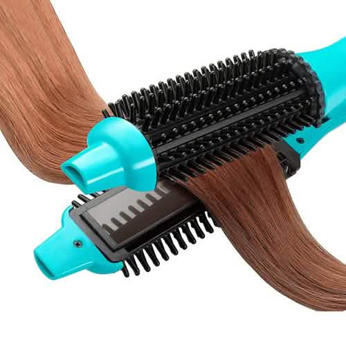 2-in-1 Perfecter Flat Iron Hair Straightener and Hot Round Brush DailySale