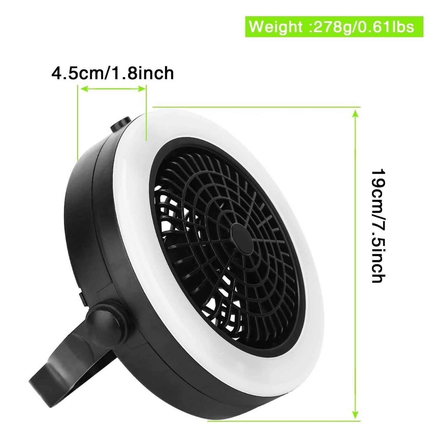 2-in-1 Outdoor Battery/USB Operated Portable Camping LED Fan DailySale