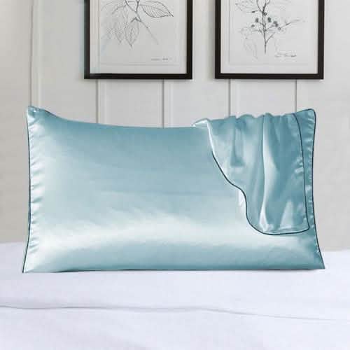 2-Pack: 100% Silk Pillow Cover with Trim DailySale