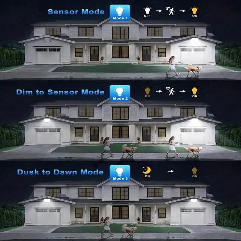 2-Pack: 228 LED Outdoor Split Solar Wall Lights DailySale
