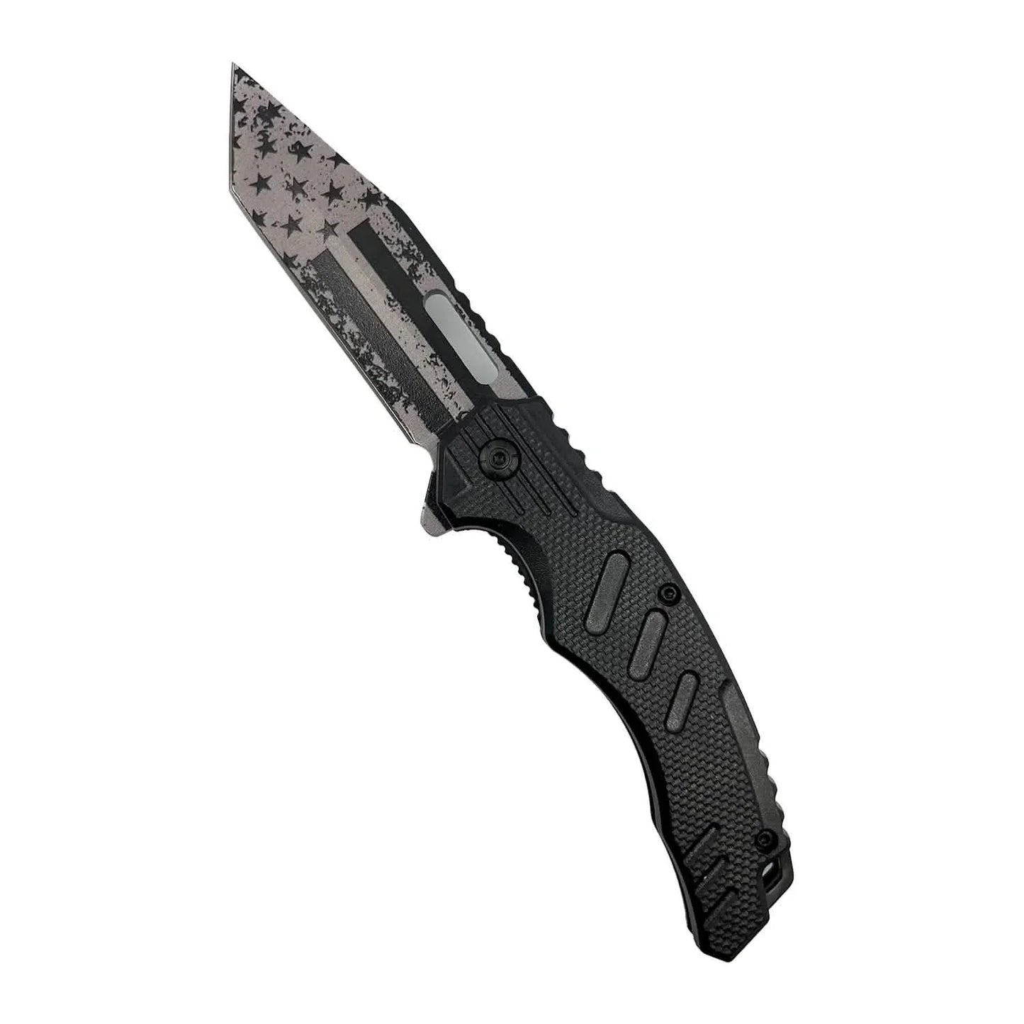 2-Pack: 4.75" American Flag Tanto Blade with ABS Handle DailySale