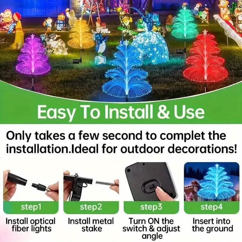 2-Pack: 7 Color-Changing LED Solar Jellyfish Lights DailySale