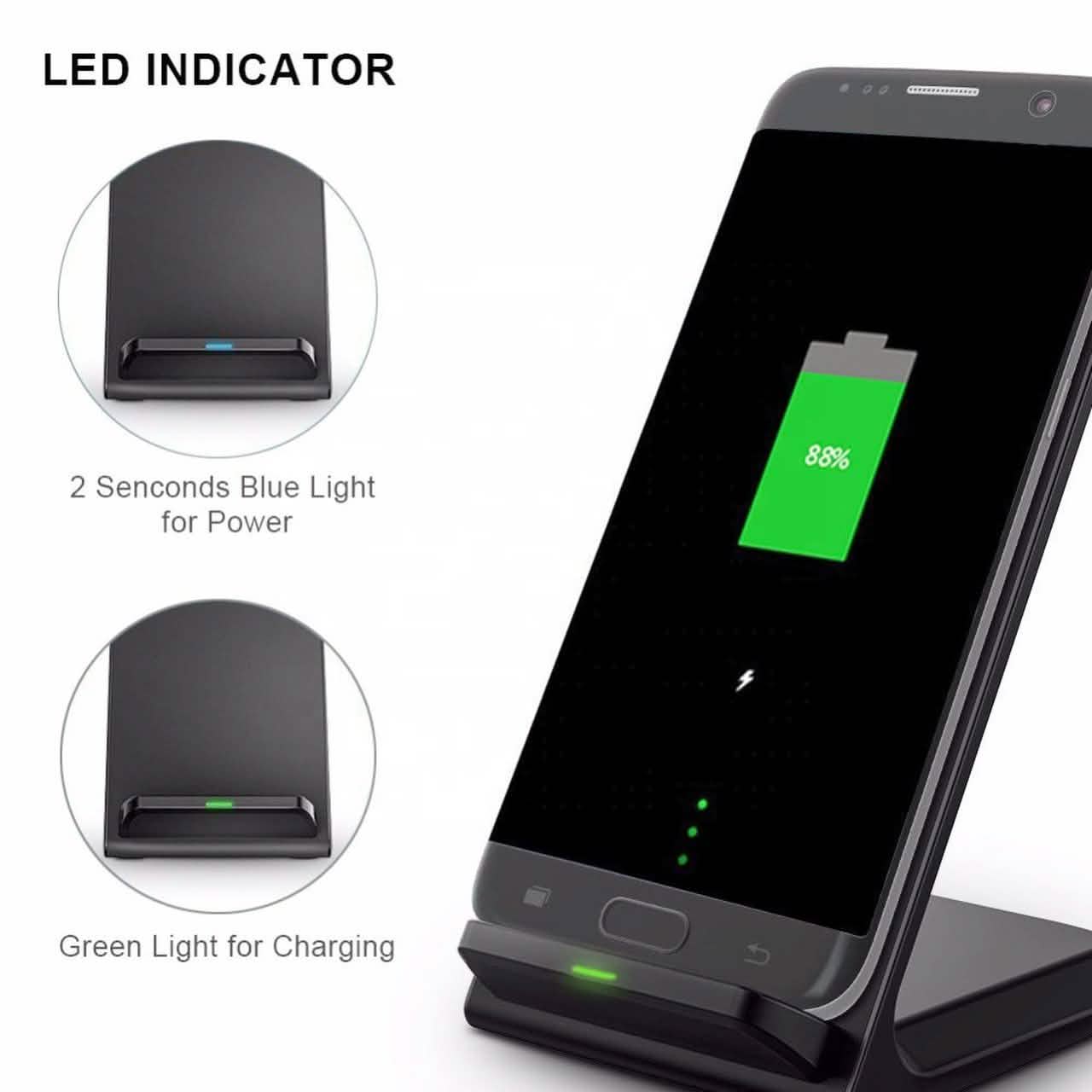 2-Pack: Adjustable Qi Device Wireless Rapid Charger DailySale