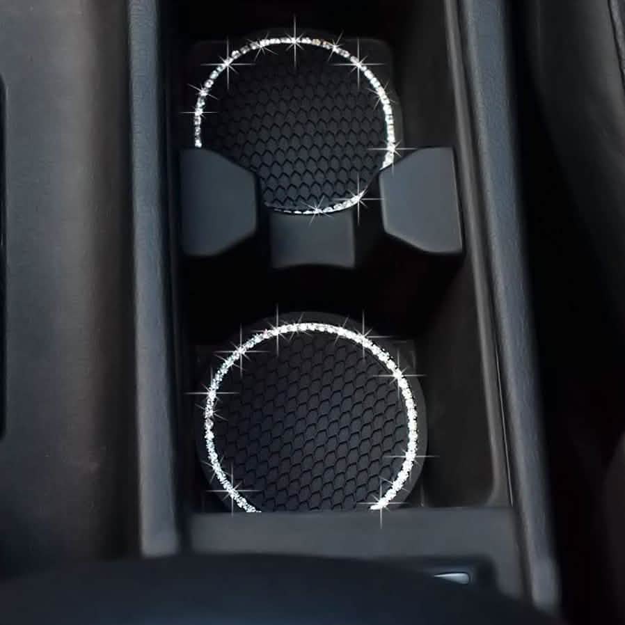 2-Pack: Anti-Slip Crystal Rhinestone Car Coaster DailySale