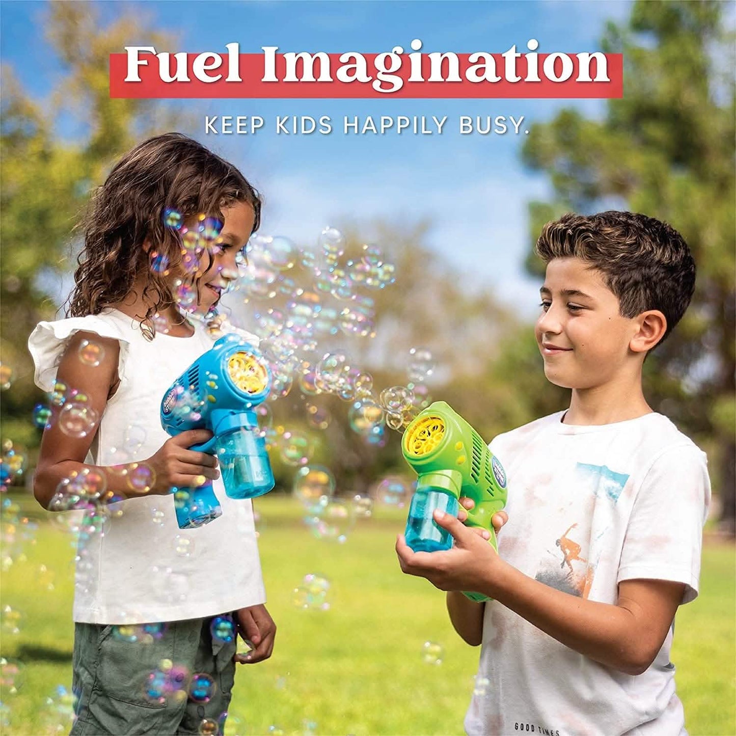 2-Pack: Blue and Green Bubble Gun DailySale