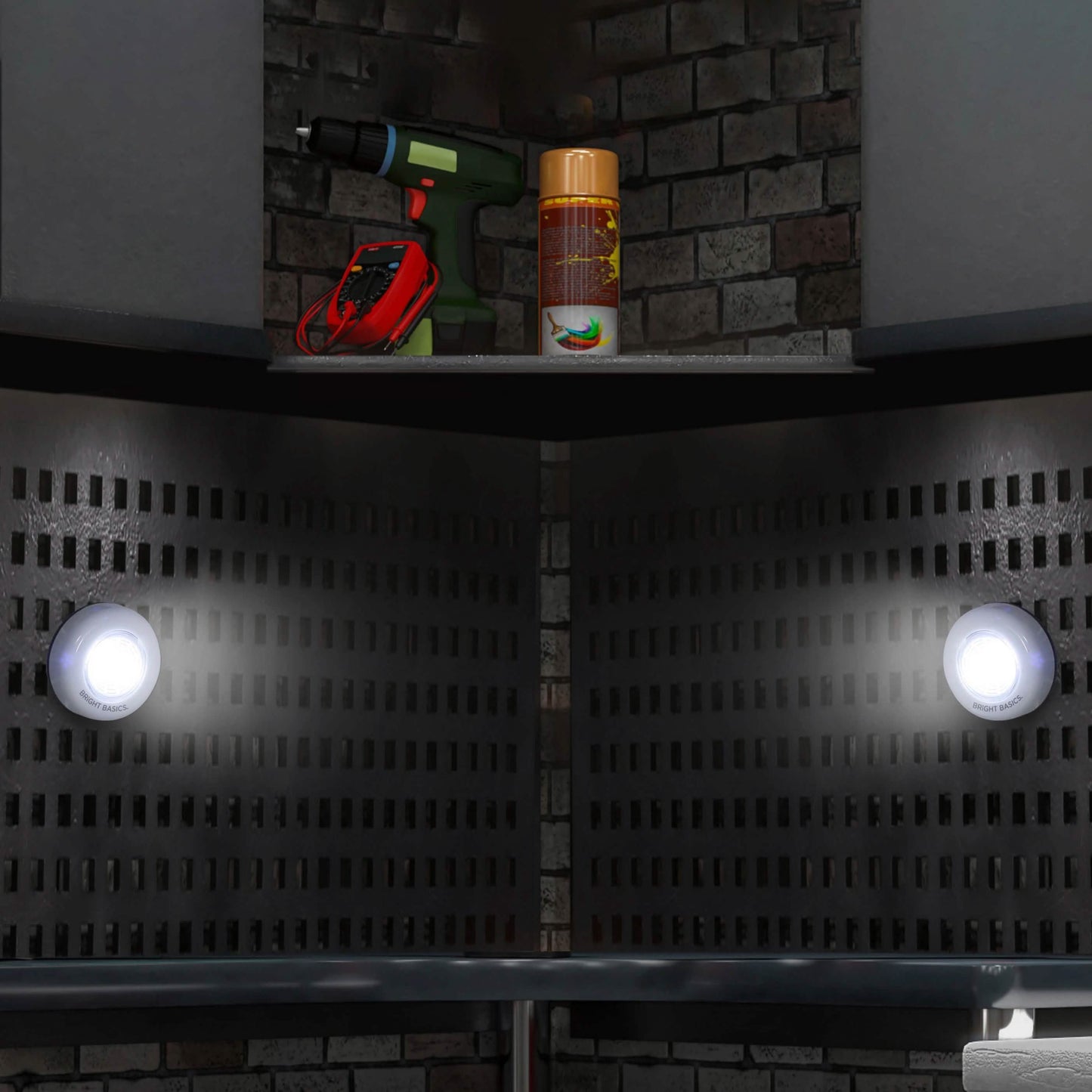 2-Pack: Bright Basics Ultra Thin Wireless LED Puck Lights DailySale