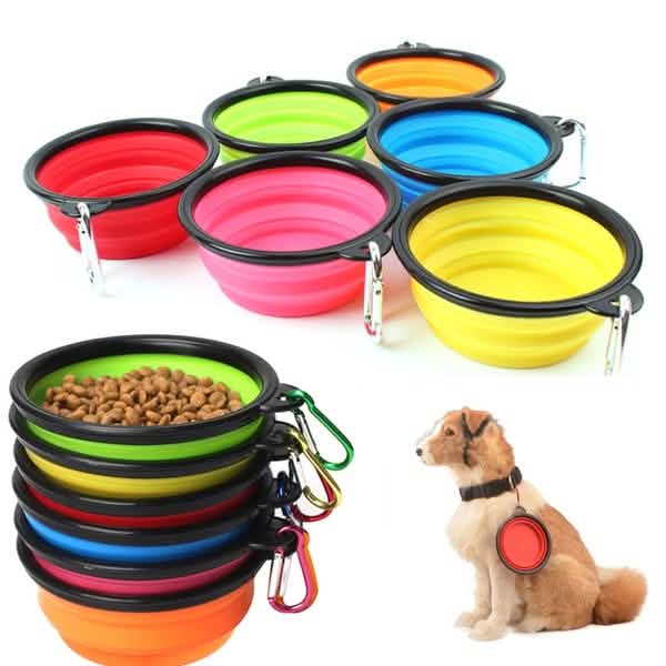 2-Pack: Collapsible Food Water Travel Bowl DailySale