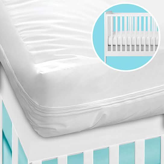2-Pack: Deluxe Vinyl Zippered Crib Mattress Cover DailySale