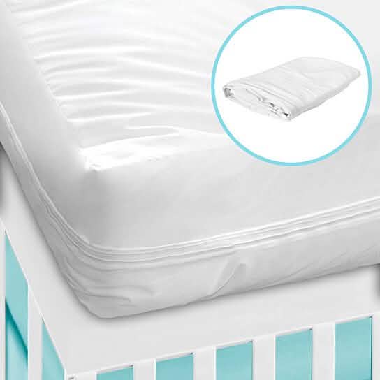 2-Pack: Deluxe Vinyl Zippered Crib Mattress Cover DailySale