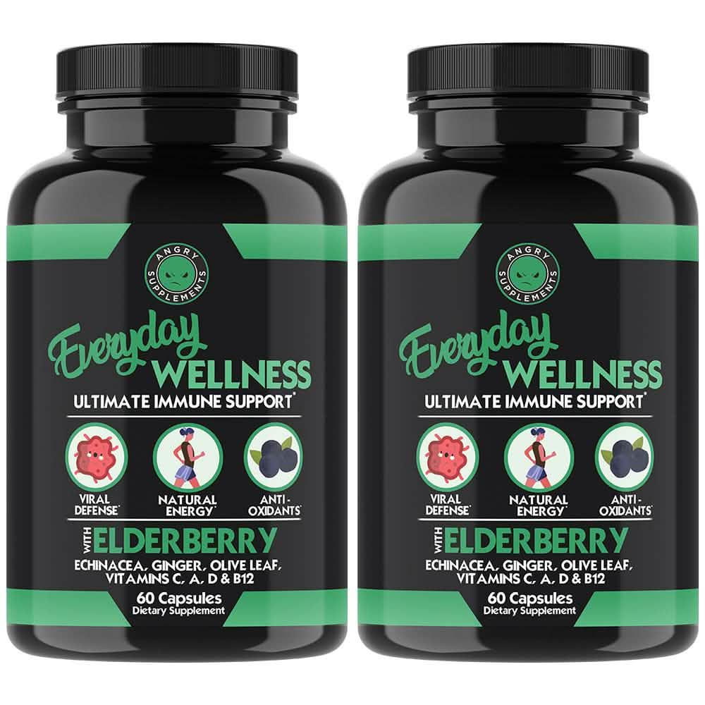 2-Pack: Everyday Wellness Immune Support with Elderberry and Vitamin C DailySale