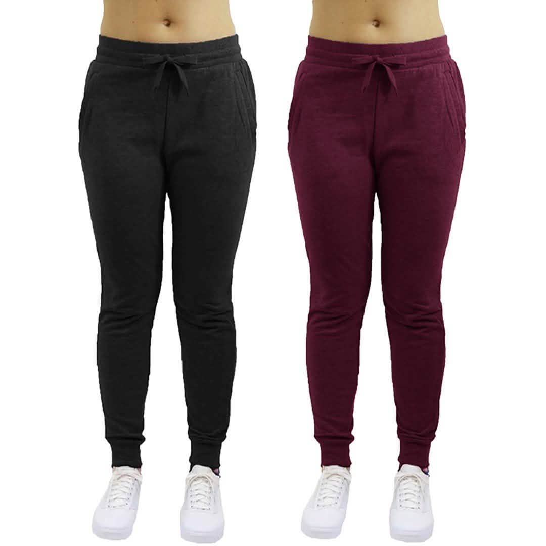 2-Pack: Galaxy By Harvic Women's Heavyweight Fleece-Lined Joggers DailySale