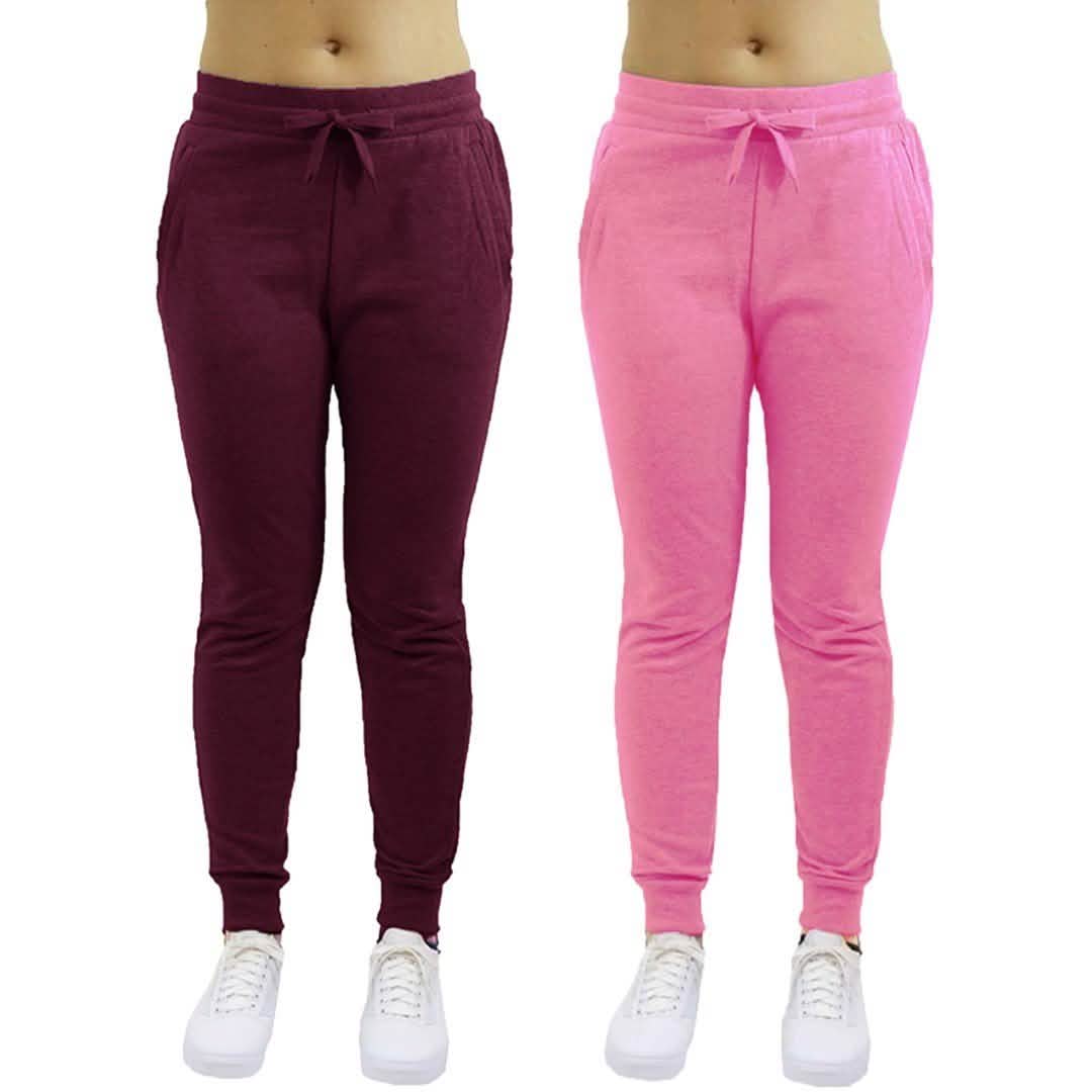 2-Pack: Galaxy By Harvic Women's Heavyweight Fleece-Lined Joggers DailySale