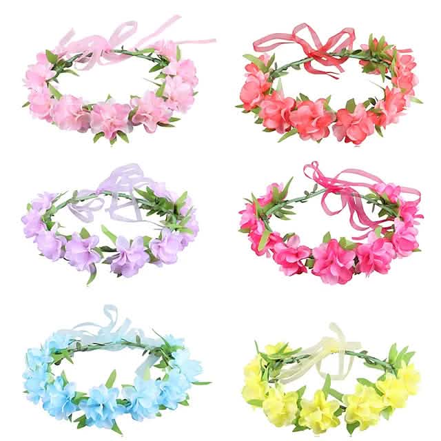 2-Pack: Girl's Floral Style Polyester Hair Accessories DailySale