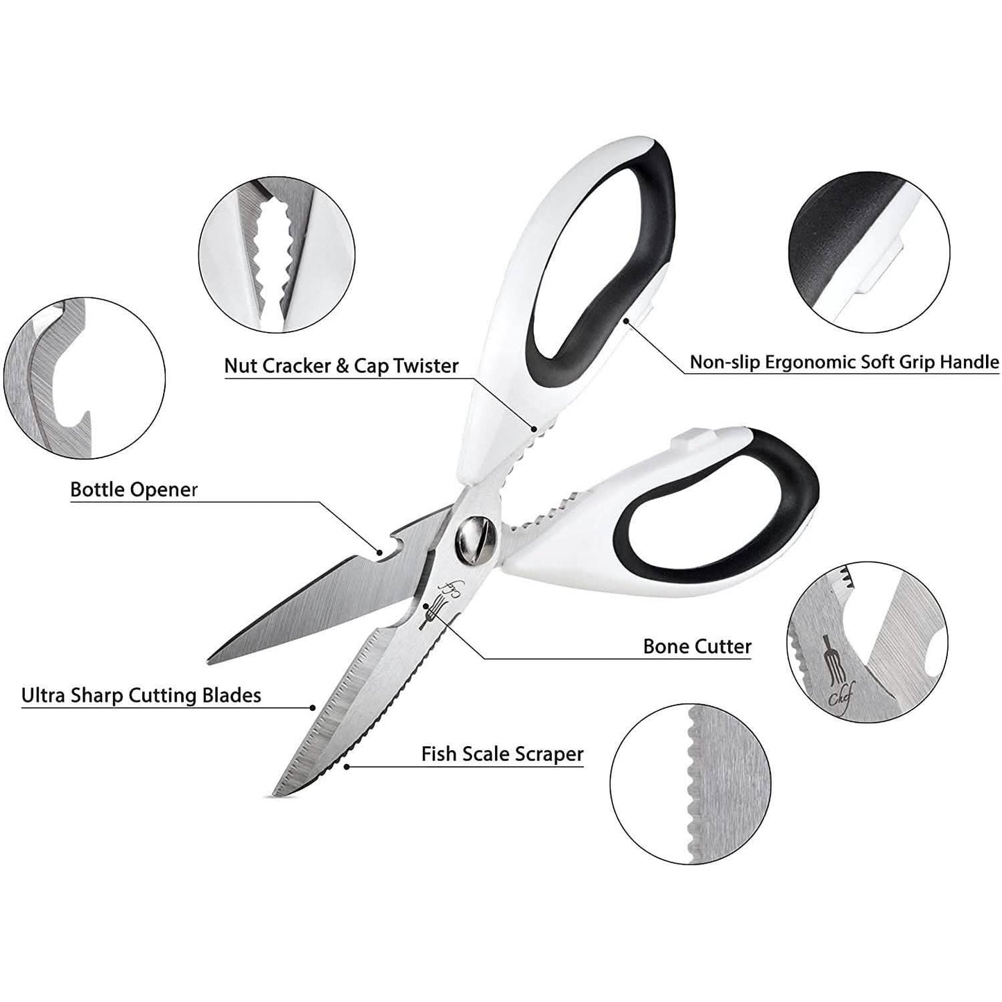 2-Pack: JB Chef Kitchen Scissor DailySale