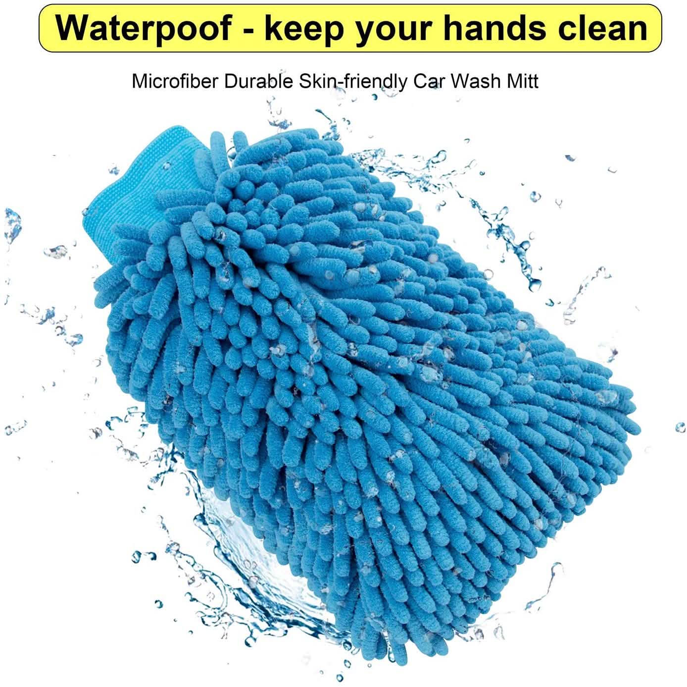 2-Pack: Large Size Microfiber Car Wash Mitt DailySale