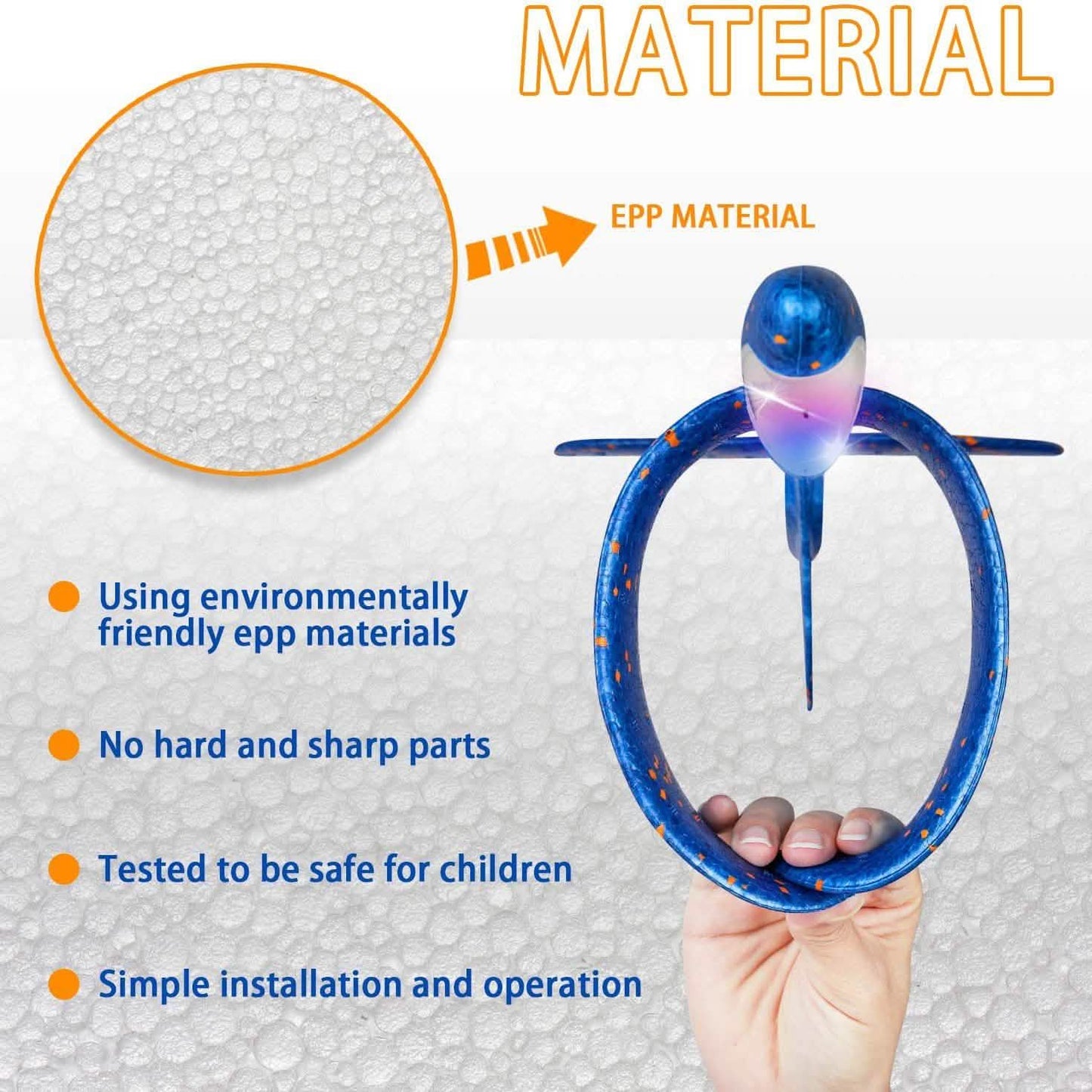 2-Pack: LED 17.5" Light Throwing Foam Airplane DailySale