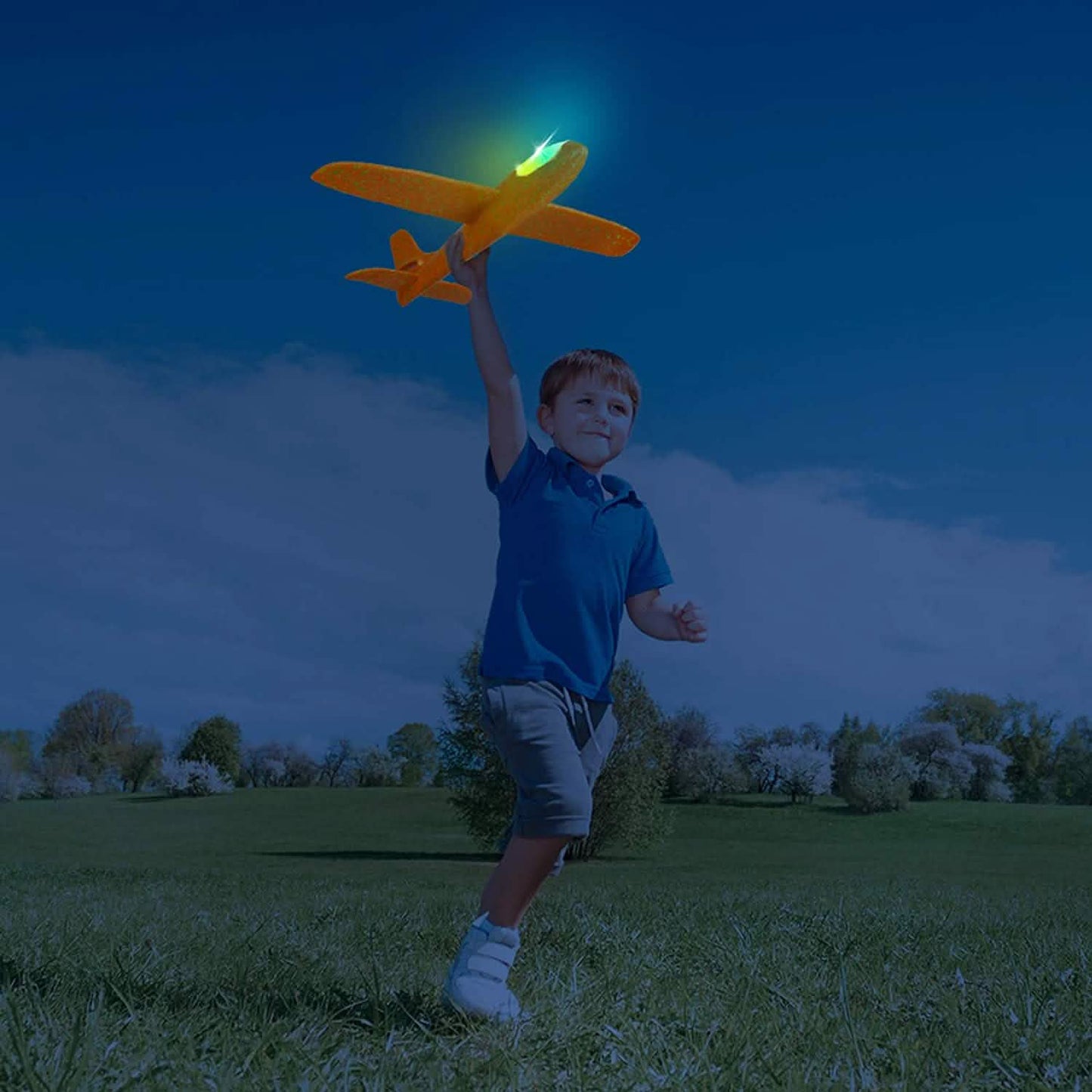 2-Pack: LED 17.5" Light Throwing Foam Airplane DailySale