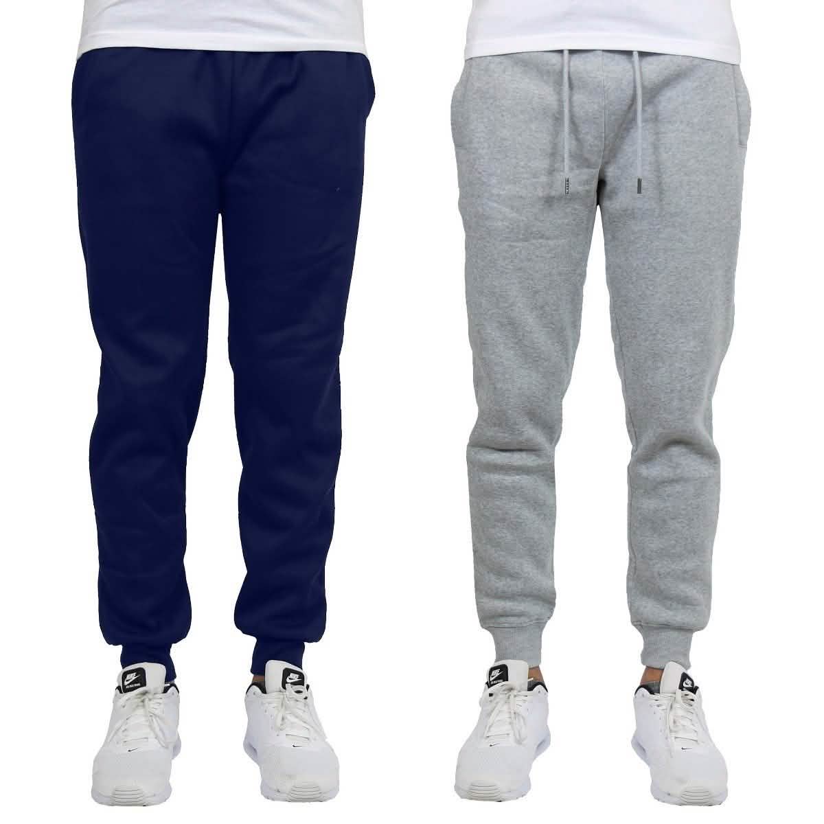 2-Pack: Men's Slim-Fit Fleece Jogger Sweatpants DailySale