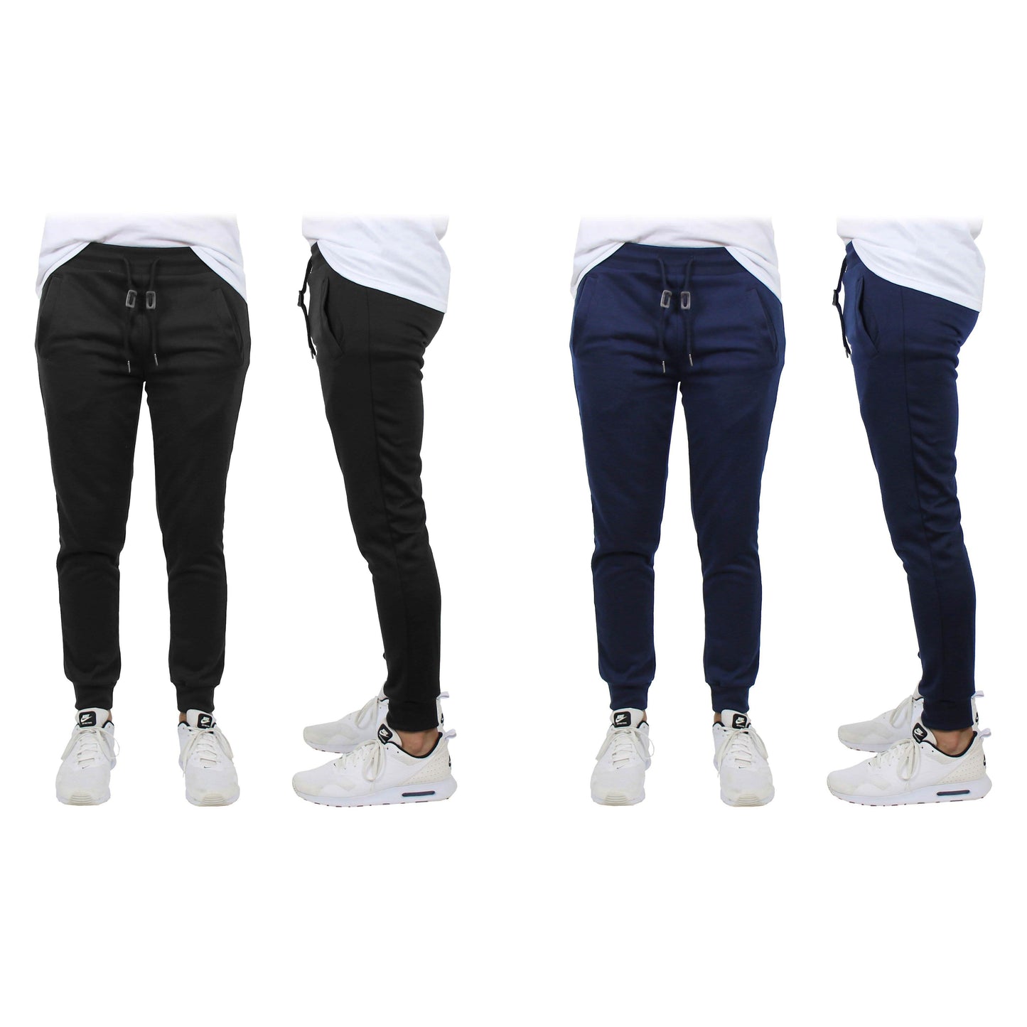 2-Pack: Men's Slim-Fit French Terry Jogger Lounge Pants DailySale