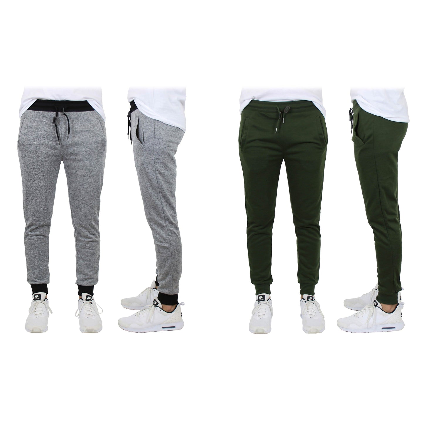 2-Pack: Men's Slim-Fit French Terry Jogger Lounge Pants DailySale